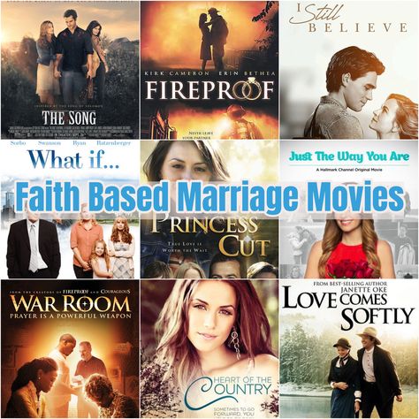 Faith based movies to watch before you get married, and during your marriage. They may inspire you and your spouse to rekindle the flame. Christian Series To Watch, Christian Romance Movies, Christian Movies On Netflix Faith, Romance Movies To Watch List, Christian Movies To Watch, Best Christian Movies, Christian Family Movies, Faith Movies, Christian Book Recommendations