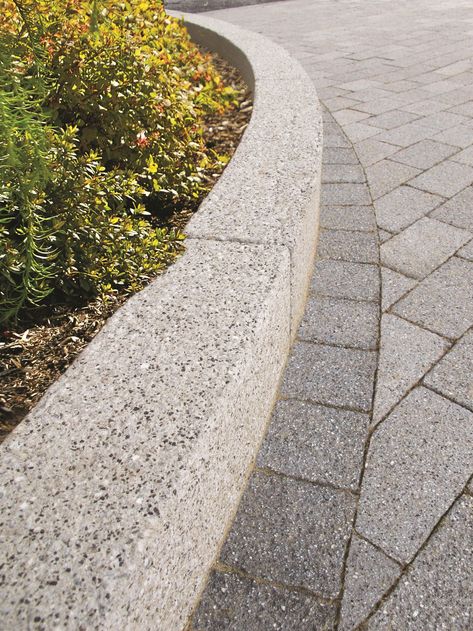 The Fusion Kerb and Edge range features an exposed aggregate surface which emulates the style of traditional granite kerbs and edges.

Fusion Kerb has been designed with strength and durability in mind. Fusion Edge is an attractive edging product which complements Fusion Kerb and can be used where a heavy-duty kerb is not required. Ashlar Pattern, Exposed Aggregate Concrete, Aggregate Concrete, How To Install Pavers, Permeable Pavers, Exposed Aggregate, Paver Driveway, Block Paving, Paving Slabs