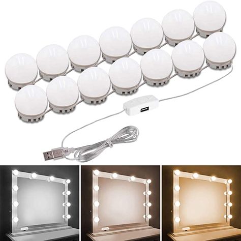 Salon Lighting Ideas, Wall Draw, Vanity Mirror Lights, Makeup Lights, Dressing Room Mirror, Diy Vanity Mirror, Salon Lighting, Makeup Vanity Lighting, Hollywood Lights