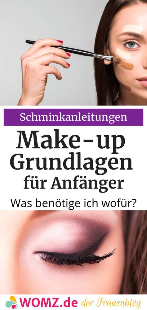 Gerade Anfänger tun sich beim Schminken oft schwer. Welches Make-up Produkt verwendet man wofür? Brauche ich unbedingt eine Foundation? Wird sie vor oder nach dem Bronzer aufgetragen? Und wozu ist ein Primer da?  Ich erkläre dir, wie Make-up funktioniert. Mithilfe von meinem kleinen Beauty Guide tust du dich beim Schminken leichter.  Ich erkläre dir die Make-up Grundlagen einfach und verständlich.  #make-up #makeup #beauty #guide Make Up Foundation, Basic Makeup, Beauty Guide, Makeup Tricks, Spring Makeup, Skin Treatments, Beauty Make Up, Granada, Skin Cells