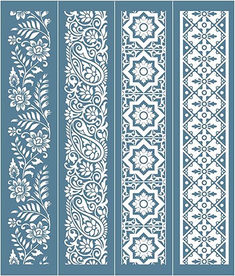 Alpona Design, Flower Wall Hanging, Flower Drawing Design, Paper Wall Hanging, Textile Prints Design, Soyut Sanat Tabloları, Border Embroidery Designs, Textile Pattern Design, Hanging Flower Wall