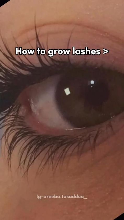 Want long eyelashes???😊 Homemade Lash Serum, How To Grow Lashes, Eyelash Serum Diy, Oil For Eyelash Growth, Facial Routine Skincare, Diy Serum, Grow Lashes, Face Skin Care Routine, How To Grow Eyelashes