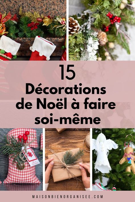 Avec peu de matériel, vous pourrez créer des décorations de Noël uniques et pas chers du tout #noel #christmas #decoration French Wine Country, French Christmas Decor, French Christmas, Home Organizing, Culture Food, Home Decor Blog, Wine Bottle Crafts, Noel Christmas, Decorating Blogs