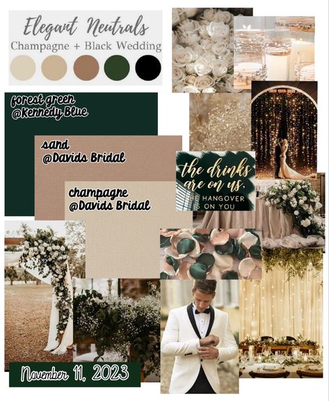 Olive Green Cream Gold Wedding, Forest Green Champagne Wedding, Green Gold Silver Wedding, Emerald And Beige Wedding, Dark Olive And Champagne Wedding, Olive Champagne Wedding, Cooper And Green Wedding, Dark Olive Green And Champagne Wedding, Olive Green Champagne Wedding