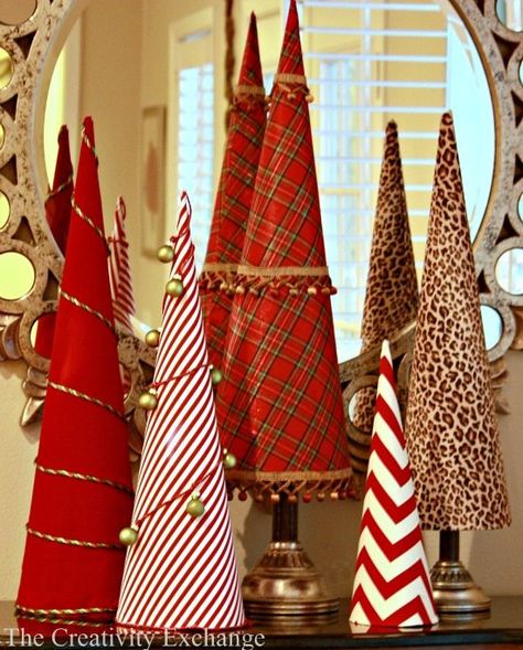 Cone Template, Christmas Cones, Cone Christmas Trees, Christmas Tree Crafts, Wedding Tables, Tree Crafts, Noel Christmas, Diy Christmas Tree, Homemade Christmas