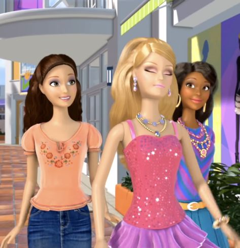 Barbie life in the dreamhouse Barbie And Her Friends, Barbie Life In The Dreamhouse, Life In The Dreamhouse, Three Girls, Barbie Life, Barbie Dream, Barbie Dream House, All Toys, Barbie Girl