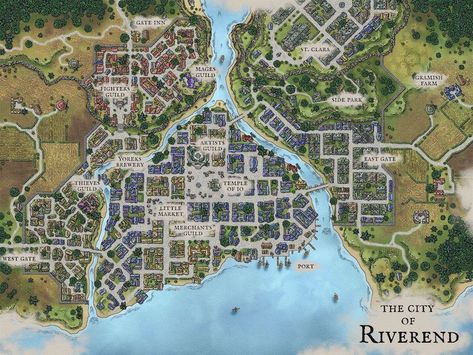 Kingdom Layout, Vila Medieval, Fantasy City Map, Fantasy Map Making, Dnd World Map, Building Map, Fantasy Town, Fantasy World Map, City Layout