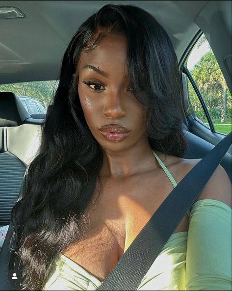 Black Women Faceclaims, Only Face Selfie Ideas, Rich Single Woman Aesthetic, How To Be Prettier Naturally, Oval Face Black Women, Black Women No Makeup, Side Profile Black Woman, Imani Ayan, Pretty Brown Skin Women