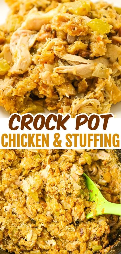 Stove Top Crock Pot Chicken, Stove Top And Chicken Crock Pot, Stove Top Chicken Recipes Slow Cooker, Slower Cooker Recipes Easy Chicken, Crock Pot Stove Top Chicken, Stove Top Chicken Slow Cooker, Slow Cooker Chicken And Dressing Recipe, Chicken Thigh Stuffing Crockpot, Crockpot Stove Top Chicken