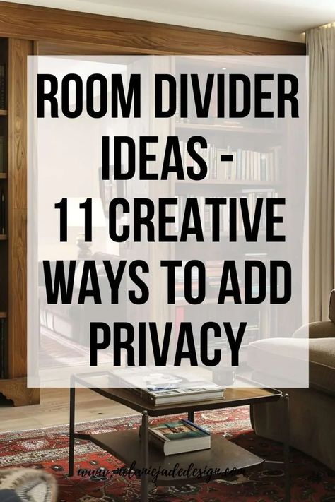 Explore 11 innovative room divider ideas that enhance privacy and add a touch of creativity to your living spaces. From sleek and modern designs to cozy and rustic solutions, these dividers not only serve a practical purpose but also act as decorative elements. Perfect for studio apartments, open floor plans, or any room needing distinct areas without sacrificing style. #RoomDividerIdeas #InteriorDesign #HomeDecor Living Room Divider Ideas, Room Divider Ideas Bedroom, Half Wall Room Divider, Room Dividing, Creative Room Dividers, Bedroom Divider, Modern Partition Walls, Room Divider Ideas, Metal Room Divider