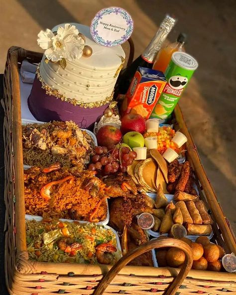 #bakedwithlove #smallchops #surprise #partyfood #homemade #abuja #foodtrays #partytray #birthdaycake #cakes #baking #instagood Food Tray Packaging, Surprise Basket, Food Tray Ideas, Diy Dishes, Picnic Date Food, Breakfast Birthday, African Recipes Nigerian Food, Afghan Food Recipes, Amazing Food Platters