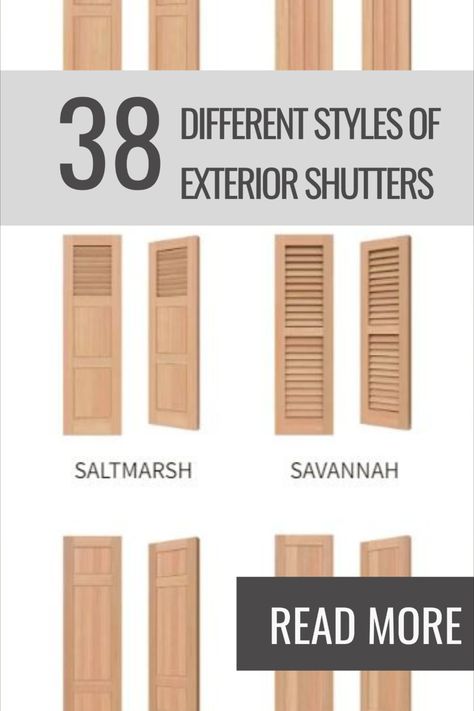 Stunning Exterior Shutters, Each with its Own Unique Style and Charm. From Classic Louvered Designs to Modern Raised Panel Styles, Our Shutters Offer Unmatched Versatility and Customizability. The Picture Showcases the Various Options Available to Customers, From Bold, Statement-Making Colors to Timeless Neutrals. Whether You're Looking to Complement Your Home's Architecture or Add a Touch of Personality to Your Exterior, Our Wide Range of Authentic Wooden Exterior Shutters is Sure to Impress. Wood Shutters Exterior White House, Craftsman Shutters On Brick Home, Cottage With Shutters Exterior, Wood Look Shutters Exterior, Shutter Styles Exterior Wood, Window Shutter Styles, Modern Exterior Window Shutters, Brick Ranch Shutters, Craftsman Style Shutters