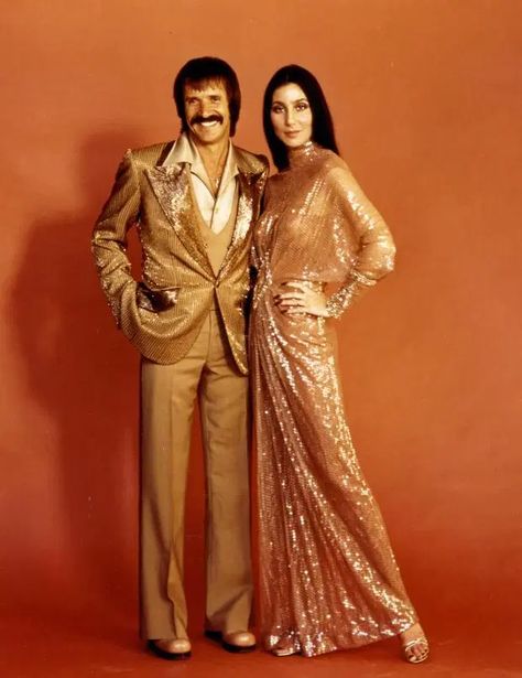 The 71-year-old diva defies her age with a little help from clean-eating and cosmetic surgery Sonny And Cher Outfits, Cher 1970s, Moda Disco, Sonny And Cher Show, Cher 70s, Sonny And Cher, Look Disco, Cher And Sonny, Cher Outfits