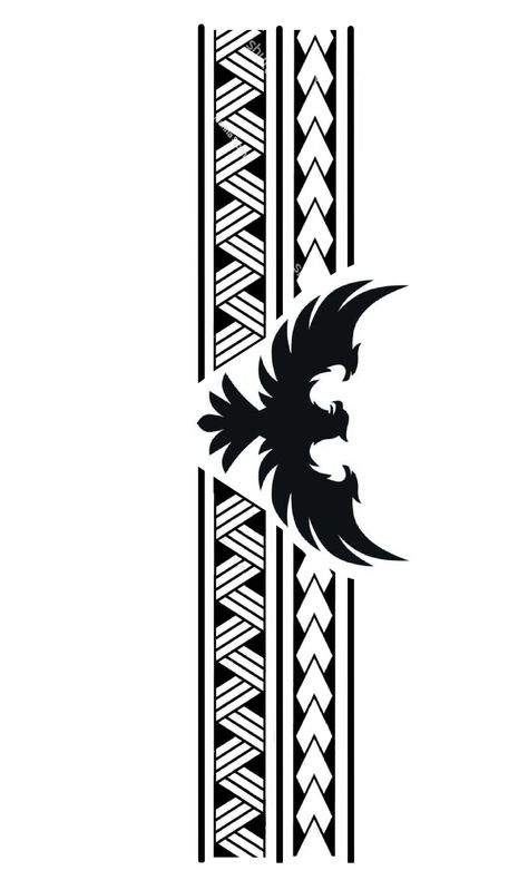 Eagle Band Tattoo Design, Armband Tattoo Design Stencil, Arm Bending Tattoo, Belt Tattoo For Men, Arm Band Tattoo Meaning, Hand Band Tattoo For Men, Armband Tattoo Stencil, Band Tattoo Stencil, Polynesian Armband