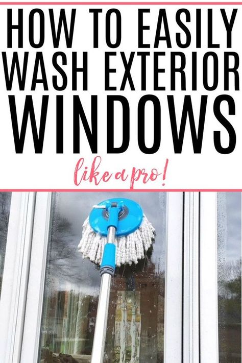 Organisation, Window Washing Solution, Cleaning Outside Windows, Diy Window Cleaner, Window Cleaner Recipes, Window Cleaning Tips, Window Cleaning Solutions, Exterior Windows, Clean Windows