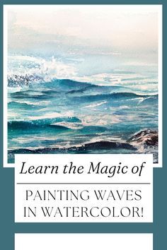 Ever dreamt of capturing the beauty of waves with watercolors? Dive into the artistic realm with Kelogsloops as your guide! This tutorial is a wave-painting adventure designed especially for beginners, offering simple techniques that make watercolor waves a breeze. Kelogsloops, the creative mastermind, leads you step by step, ensuring an easy and enjoyable painting experience. These techniques not only bring waves to life but also arm you with skills for your future projects... Watercolor Ocean Waves Tutorial, Painting Waves Watercolor, Watercolor Wave Painting, Watercolor Waves Tutorial, Water In Watercolor, Watercolor Tutorial Step By Step, How To Paint Waves, Paint Waves, Watercolor Landscape Tutorial