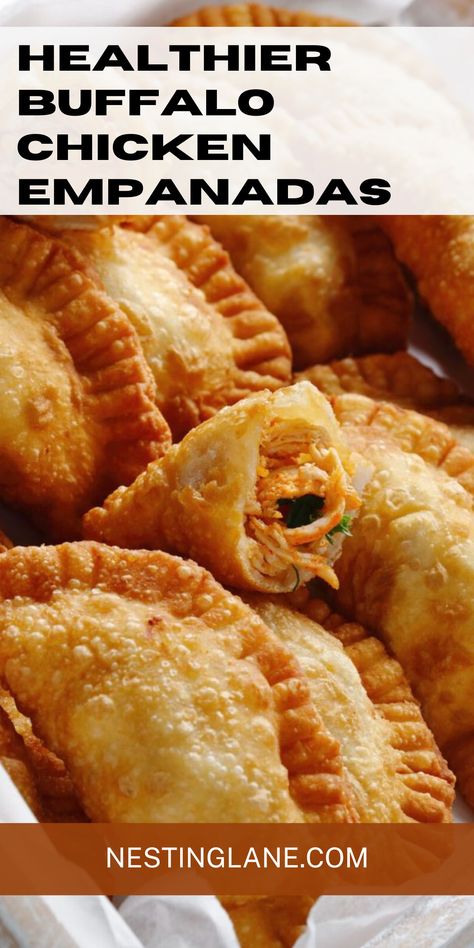 Indulge in a healthier twist on classic buffalo chicken with our Air Fryer WW Friendly Buffalo Chicken Empanadas recipe. Made with a tangy buffalo sauce and only 5 Weight Watchers points per serving, this dish is sure to become a new favorite. The empanadas are crispy on the outside and filled with tender, shredded chicken, making them a perfect dinner or appetizer. And with the convenience of the air fryer, they're ready in no time. Don't miss out on this delicious and nutritious recipe. Empanadas Recipe Air Fryer, Mexican Chicken Taquitos, Air Fryer Empanadas Recipe, Chicken Taquitos Air Fryer, Taquitos Air Fryer, Buffalo Chicken Empanadas, Chicken Empanadas Recipe, Chicken Empanada Recipe, Chicken Empanadas