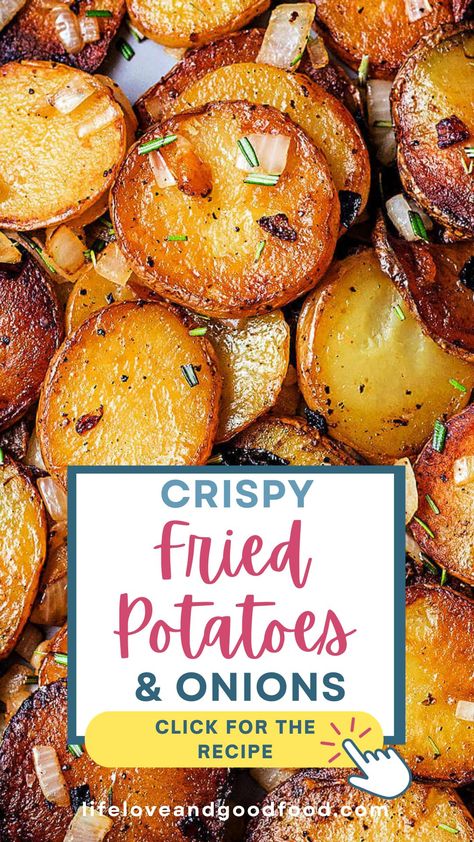 Easily make the perfect Crispy Woodshed Pan Fried Potatoes and Onion in just minutes with a few simple ingredients– Potatoes, oil, butter, and seasoning! This recipe will show you how easy it is to make tender potatoes with crisp and crunchy edges and delicious caramelized onions all in one pan on the stovetop. Whether it’s hashbrowns, breakfast potatoes, home fries, or country potatoes, these are the easiest and best potatoes! Fried Breakfast Potatoes, Best Fried Potatoes, Crispy Fried Potatoes, Country Potatoes, Fried Potatoes And Onions, Home Fried Potatoes, Oven Fried Potatoes, Pan Fried Potatoes, Fried Potatoes Recipe