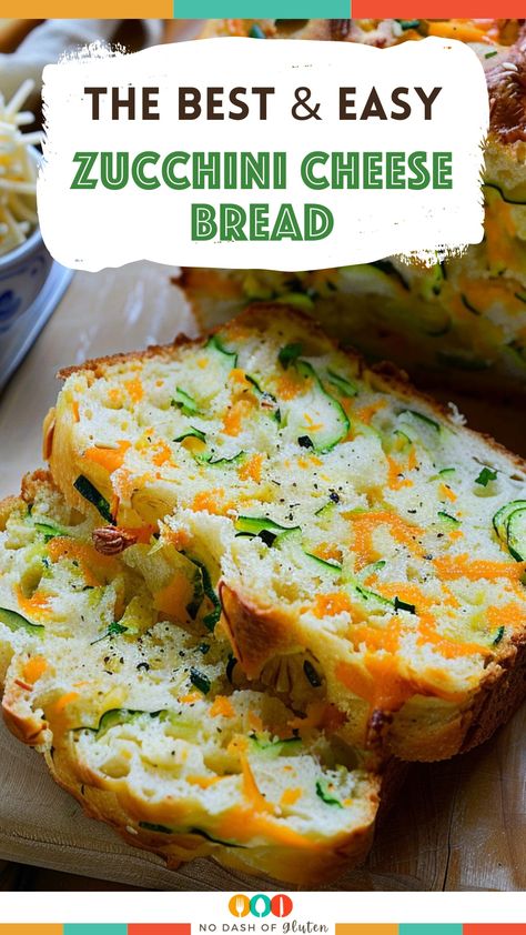 Cheesy Zucchini Bread Cheesy Jalapeño Zucchini Bread, Zucchini Cheese Bread Recipes, Savoury Zucchini Bread, Cottage Cheese Zucchini Bread, Summer Squash Bread Recipes, Savory Zucchini Bread Recipes, Zuchini Baking Recipes Easy, Zucchini Cheddar Bread, Zucchini Recipes Bread