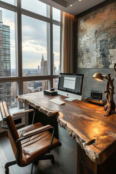 Tech Home Office, Annex Ideas, Office Oasis, Radna Soba, Dream Home Office, Ways To Organize Your Home, Elegant Office Decor, Design Workspace, Western Office