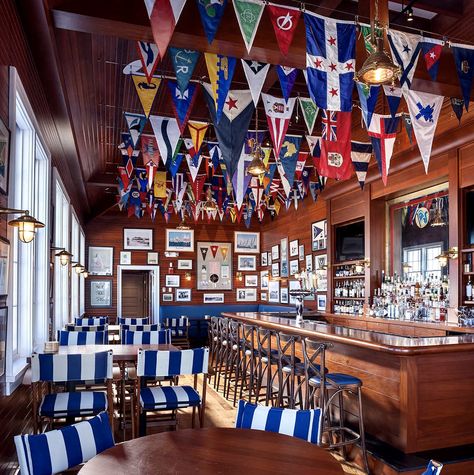 Yacht Club Party, Yacht Club Decor, Nautical Restaurant, Nautical Bar, Boat Bar, Window Restoration, Beach Shacks, Yacht Rock, Yacht Interior Design