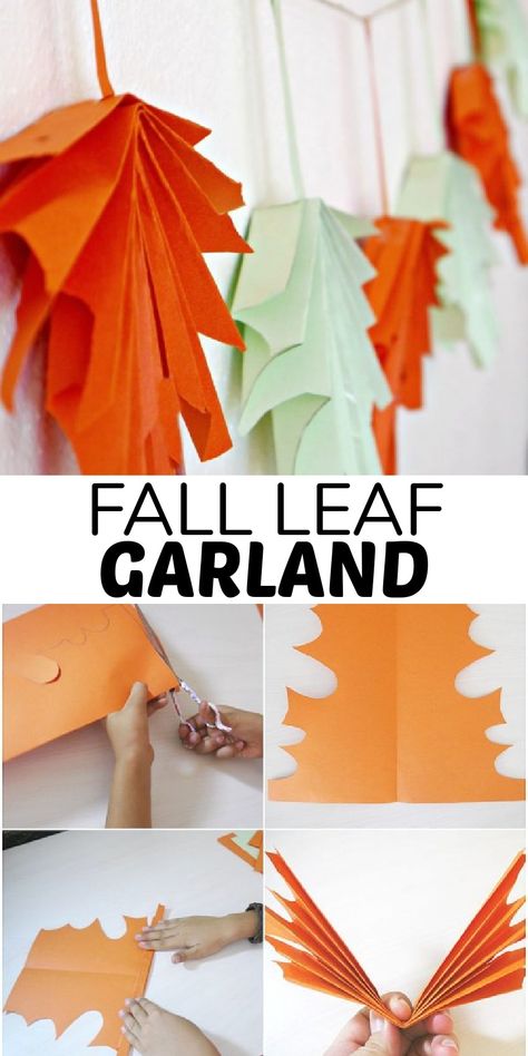 Easy Fall Diy Decorations, Fall Hanging Decorations For Classroom, Thanksgiving Craft Construction Paper, Autumn Class Decorations, Office Autumn Decor, Fall Decor Paper Crafts, Diy Fall Hanging Decor, Diy Thanksgiving Wall Decor, Fall Dance Middle School