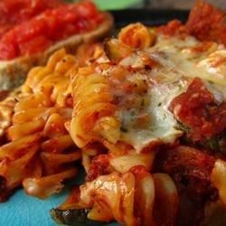 Rotini and Salami Casserole - Allrecipes.com Cavatini Recipe, Gf Dinner, Easy Casserole, Easy Dinners, Casserole Recipe, Halloween Recipes, Yummy Foods, Hearty Meals, Everyday Food