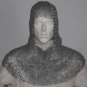 Medieval Coif, Chainmail Armor, Types Of Armor, Viking Armor, Flat Ring, Leather Armor, Medieval Armor, Armor Of God, Medieval Knight