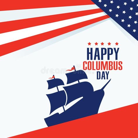 Happy Columbus Day Images, Happy Columbus Day, Columbus Day, Background Illustration, Columbus, Free Stock Photos, Greeting Card, Stock Illustration, Stock Vector