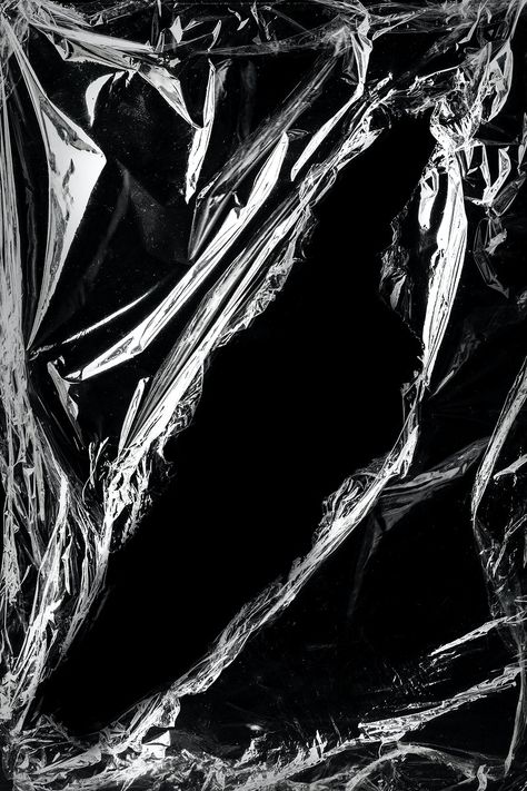 Wrinkled plastic wrap texture design element on a black background | premium image by rawpixel.com / roungroat Plastic Wrap Texture, Texture Photoshop, Plastic Texture, Texture Graphic Design, Photo Texture, Photoshop Textures, 3d Texture, Plastic Wrap, Watercolor Texture