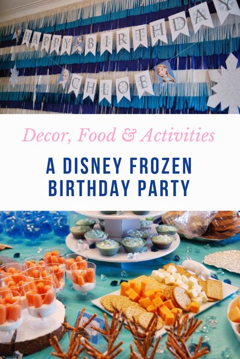 Frozen Birthday Party Food Lunch, Frozen Party Appetizers, Frozen Party Ideas Food, Frozen Desserts Disney, Frozen Birthday Food Ideas, Frozen Themed Birthday Party Food, Frozen Party Menu, Frozen Party Food Ideas, Frozen Birthday Food