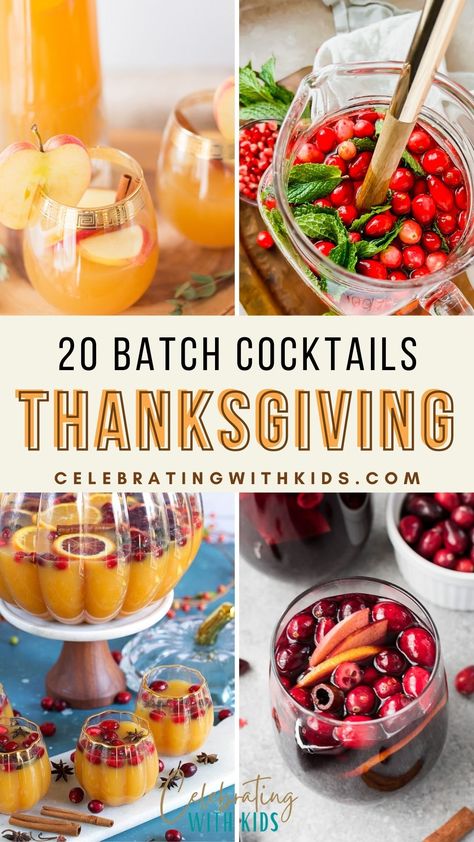 Get ready to give thanks and clink glasses! Our batch cocktail for Thanksgiving recipes are perfect for your feast. Mix, pour, and celebrate! Virgin Thanksgiving Cocktails, Thanking Cocktail, Thanksgiving Punch Vodka Cocktail, Delicious Drinks Alcohol, Simple Thanksgiving Drinks Alcohol, Thanksgiving Recipes Cocktails, Thanksgiving Boozy Drinks, Alcohol Thanksgiving Punch, Thanksgiving Cocktails And Mocktails