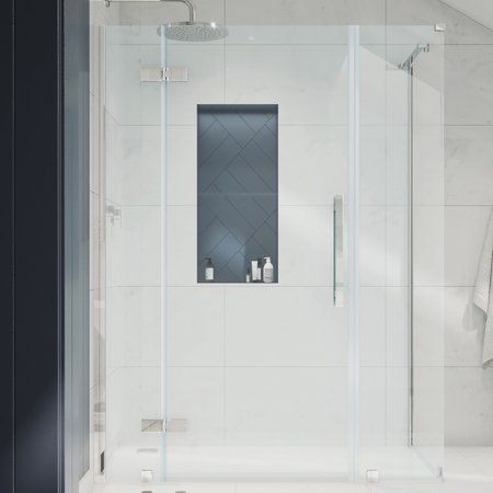 Bathroom Measurements, Bathtub Enclosures, Frameless Hinged Shower Door, Corner Shower Enclosures, Dream Shower, Frameless Shower Doors, Frameless Shower, Corner Shower, Door Sets