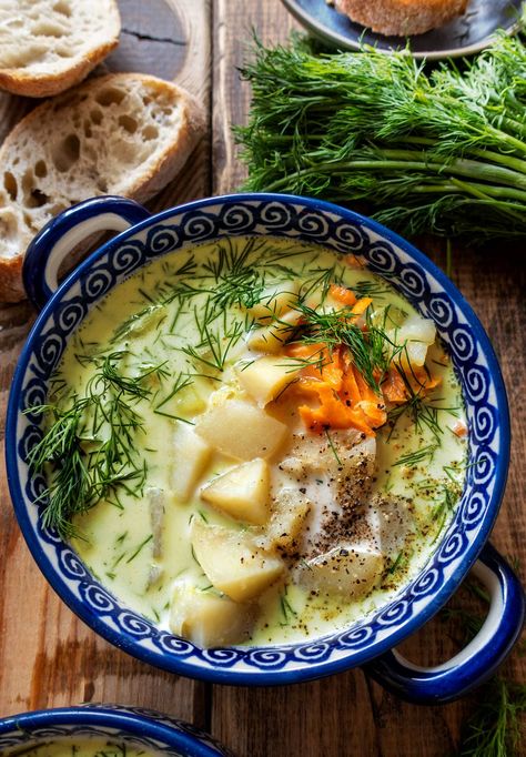 Anti Inflammation Fish Recipes, Potato Dill Soup, Dill Soup Recipe, Dill Soup, Soup With Potatoes, Best Herbs To Grow, Herbs To Grow, One Pot Dinners, Creamy Potato