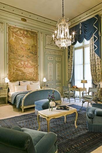 Windsor Suite, Ritz Hotel, Paris - The Ritz Paris, Ritz Hotel, Ritz Paris, Blue Furniture, Elegant Bedroom, Home Cinema, French Country House, Paris Hotels, Cheap Decor