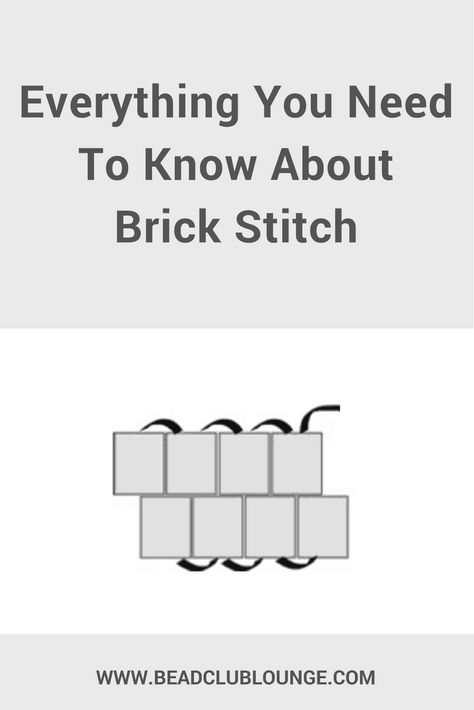 Everything You Need To Know About Brick Stitch - The Bead Club Lounge Seed Bead Necklace Patterns, Bead Necklace Patterns, Brick Stitch Tutorial, Seed Bead Bracelets Tutorials, Seed Bead Crafts, Bead Weaving Tutorials, Beaded Necklace Patterns, Motifs Perler, Beading Patterns Free