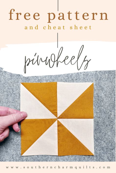 Pinwheels Quilt Block, How To Make A Pinwheel Quilt Block, Pinwheel Block Size Chart, Pinwheels Quilt Pattern, Pinwheel Block Pattern, How Many Charm Packs To Make A Quilt, Pinwheel Quilt Block Sizes, Free Pinwheel Quilt Pattern, How To Make A Pinwheel