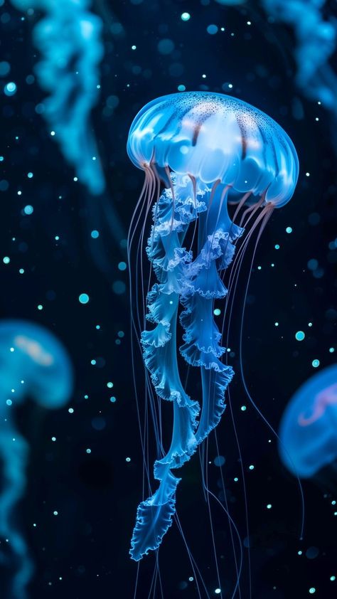 Ocean Animals Aesthetic, Aesthetic Jellyfish Wallpaper, Jellyfish Swimming, Aesthetic Jellyfish, Whimsical Princess, Jellyfish Pictures, Jellyfish Wallpaper, Jellyfish Photography, Sea Jellies