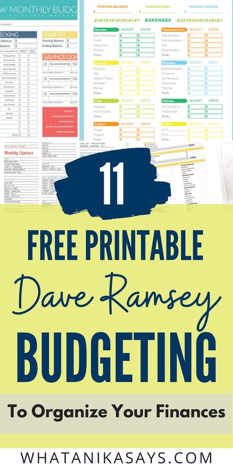 Dave Ramsey Budgeting Printables, Budgeting Worksheets Free, Money Management Printables, Free Budget Printables, Budget Planner Free, Dave Ramsey Budgeting, Budget Planner Template, Finance Printables, Budget Planner Printable