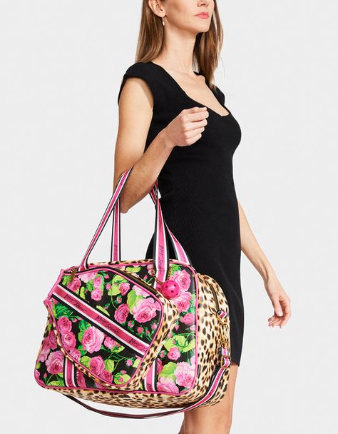 Mixed Prints Outfit, Pickleball Bag, In A Pickle, Betsey Johnson Clothes, Betsey Johnson Purses, Favorite Purse, Animal Print Fashion, Betsey Johnson Dresses, Crossbody Tote Bag