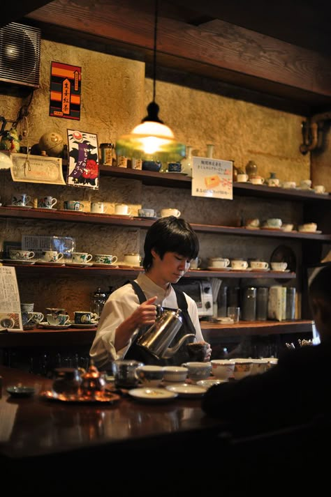 Tokyo Coffee Shop Aesthetic, Japan Coffee Shop Aesthetic, Japan Cafe Aesthetic, Japanese Coffee Shop Aesthetic, Tokyo Coffee Shop, Coffee Shop Reference, Tea Shop Aesthetic, Coffee Shop Japan, Japan Coffee Shop