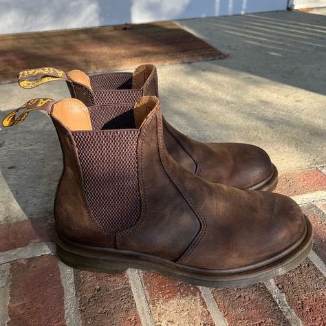 2976 crazy horse leather Chelsea boots by Dr. Martens, women’s size 8, men’s 7 2976 Dr Martens, Dr Marten Chelsea Boots, Dr Marten Chelsea, Dr Martens Chelsea Boots, Dr Martens Chelsea, Chelsea Boots Men, Last Christmas, Leather Chelsea Boots, Dr Martens Shoes