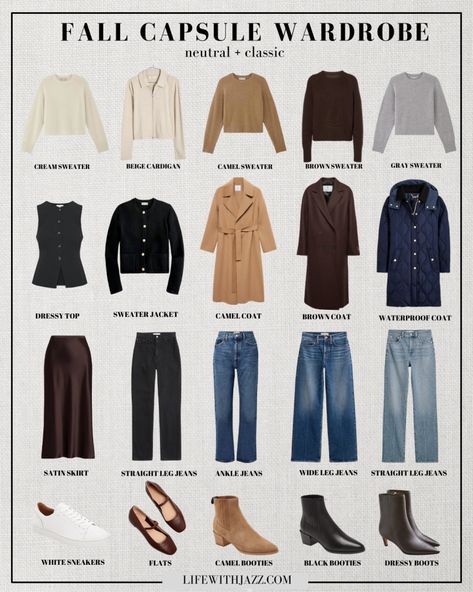 Life With Jazz, Capsule Wardrobe Outfits, Wardrobe Capsule, Winter Capsule Wardrobe, Summer Capsule Wardrobe, Summer Work Outfits, Fall Capsule Wardrobe, Wardrobe Outfits, Fashion Capsule