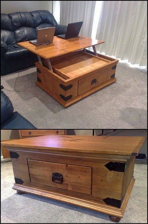 Build A Coffee Table, Into The Wood, Lift Top Coffee Table, Diy Holz, Popular Woodworking, Wood Plans, Teds Woodworking, Woodworking Furniture, Into The Woods