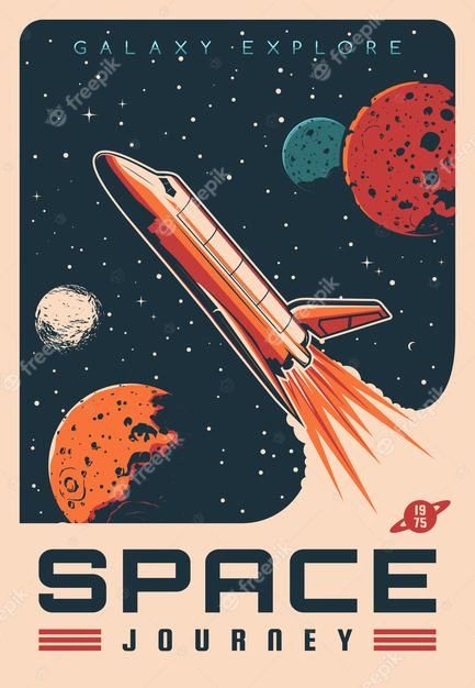 Space Portrait, Retro Space Posters, Poster Square, Rocket Space, Space Adventure, Space Illustration, Big Ben London, Retro Vector, Space Poster