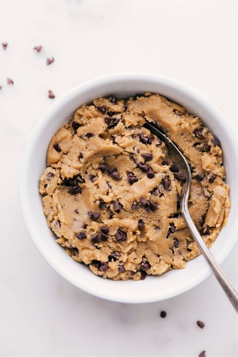 The Best Edible Cookie Dough Recipe Cookie Dough Without Flour, Simple Cookie Dough Recipe, Cookie Dough For One, Edible Sugar Cookie Dough, Sugar Cookie Dough Recipe, Edible Chocolate Chip Cookie Dough, Dough Cookie, Eggless Cookie Dough, Edible Cookie Dough Recipe