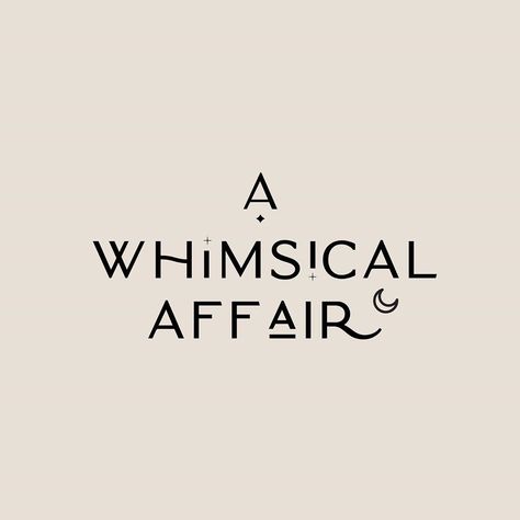 Studio A | Brand Design on Instagram: “A whimsical looking logo concept for A Whimsical Affair ✨ Which color scheme looks better? — #madebystudioA • • • • •  #graphicdesign…” Fairytale Font Typography, Art Business Logo Ideas, Logo Design Inspiration Aesthetic, Whimsical Packaging Design, Whimsical Brand Identity, Fantasy Branding Design, Mystic Branding Design, Whimsical Logo Design Inspiration, Dreamy Logo Design