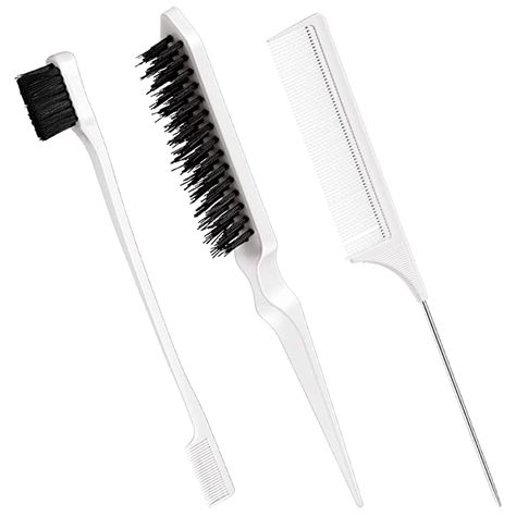 Slick Back Hair, Bristle Hair Brush, Baby Hair Brush, Teasing Brush, Teasing Comb, Hair Tool Organizer, Hair Brush Set, Hair Care Tools, Edges Hair