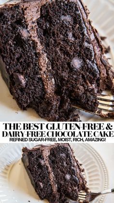 Dairy Free Chocolate Cake, Gluten Free Dairy Free Dessert, Gluten Free Chocolate Cake, Postre Keto, Best Gluten Free, Makanan Diet, Gluten Free Sweets, Gluten Free Dairy Free Recipes, Dairy Free Dessert