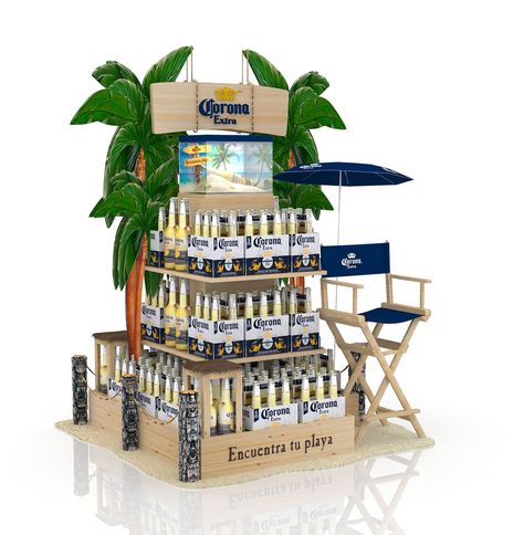 Beer Display, Stand Feria, Retail Design Display, Retail Store Interior Design, Point Of Sale Display, Booth Decor, Furniture Boutique, Floor Display, Cardboard Display